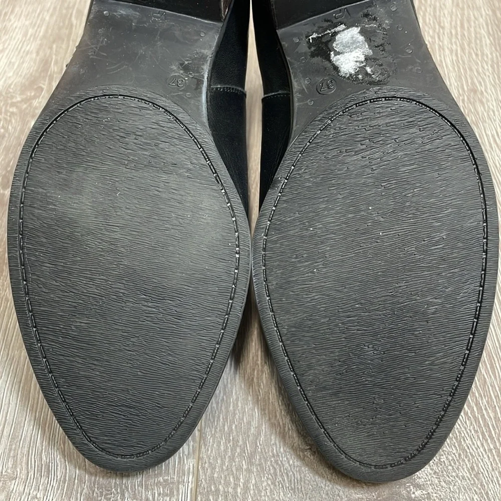 Eric Michael Black Leather London Bootie EU 37 (US 6.5-7)